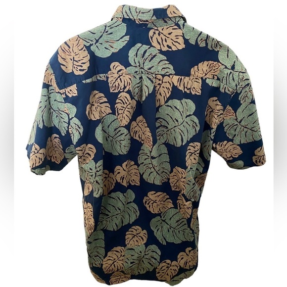 ONO & COMPANY Blue Tropical Aloha Hawaiian Shirt Men XL - Picture 4 of 6